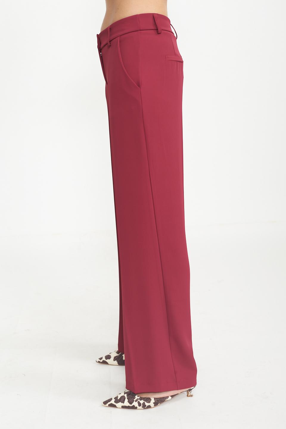 Pantalone palazzo morbido cherry - Primavera Estate 2025 | Brend