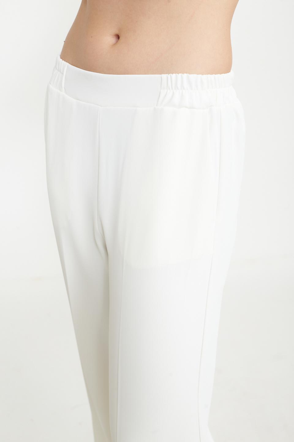 Pantalone palazzo elastico dietro bianco - Primavera Estate 2025 | Brend
