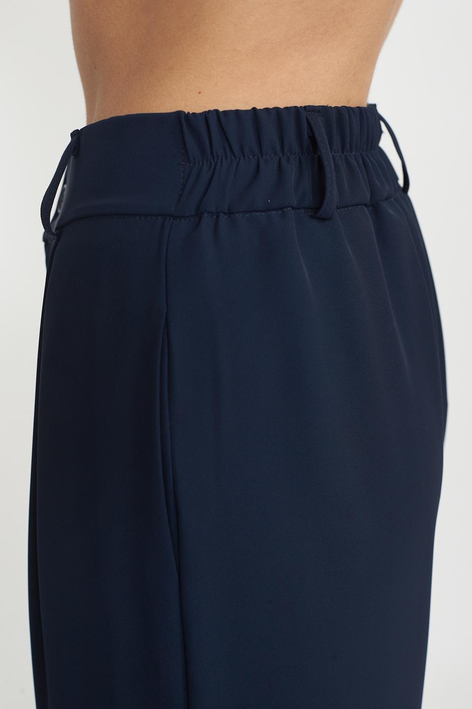 Pantalone fluido piega blu - Primavera Estate 2025 | Brend