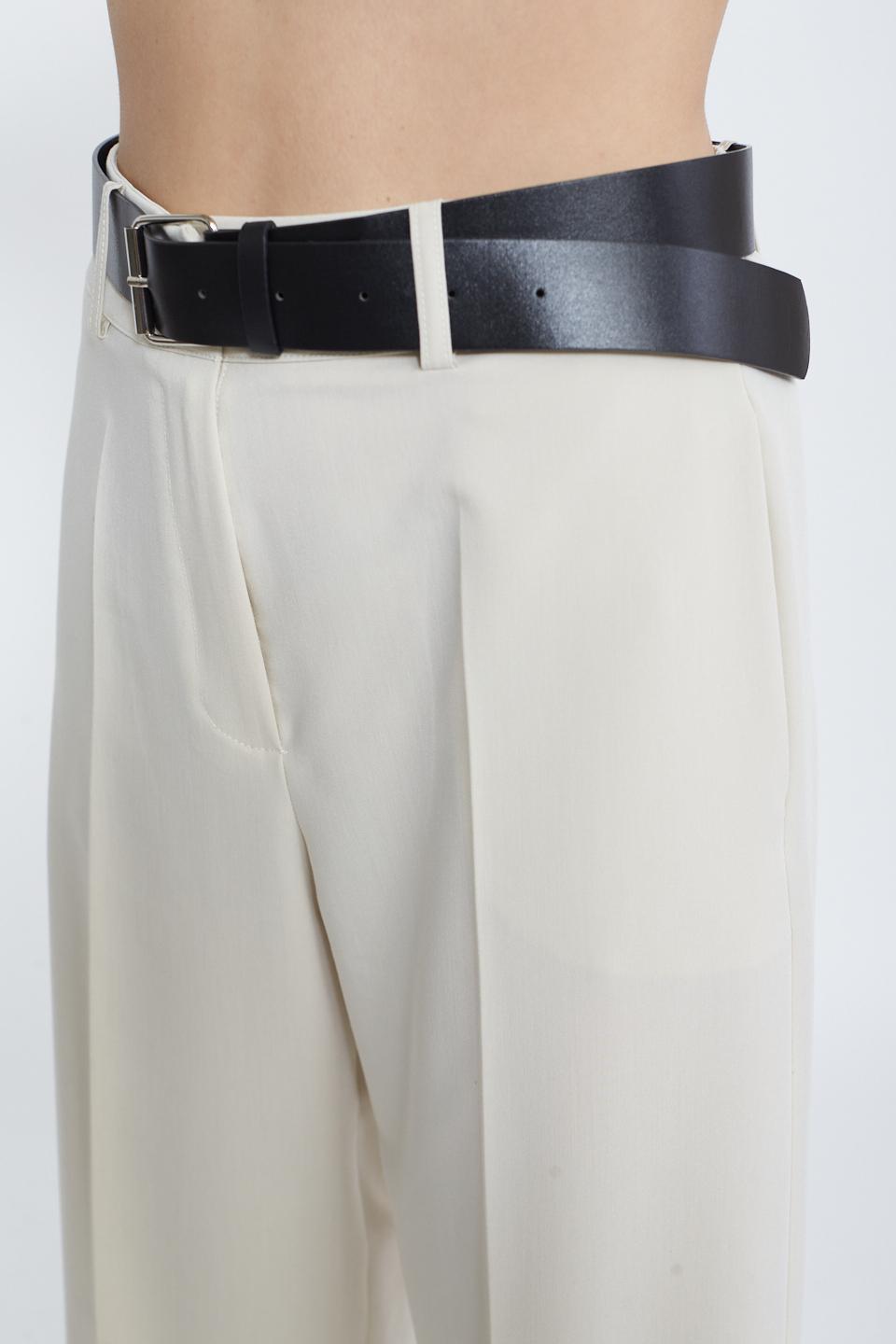 Pantalone palazzo elastico dietro burro - Primavera Estate 2025 | Brend