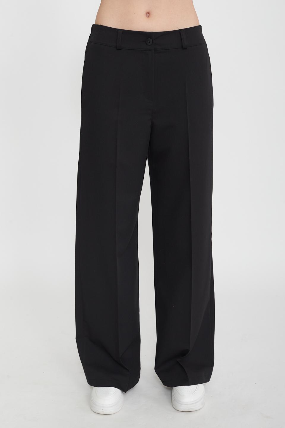 Pantalone palazzo elastico dietro nero - Primavera Estate 2025 | Brend
