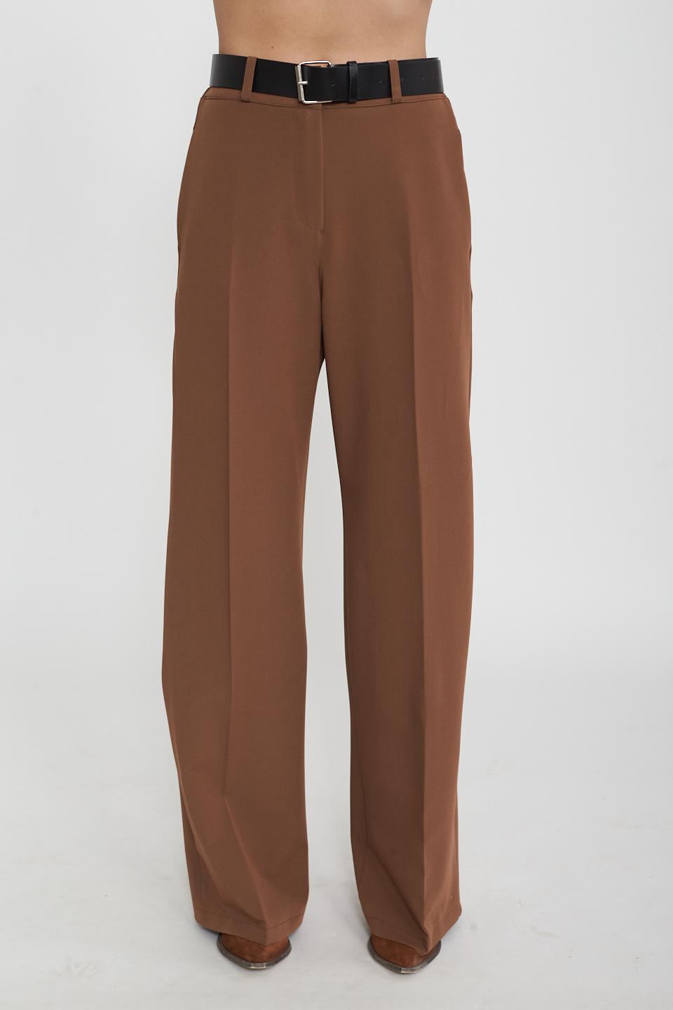 Pantalone palazzo elastico dietro tabacco - Primavera Estate 2025 | Brend