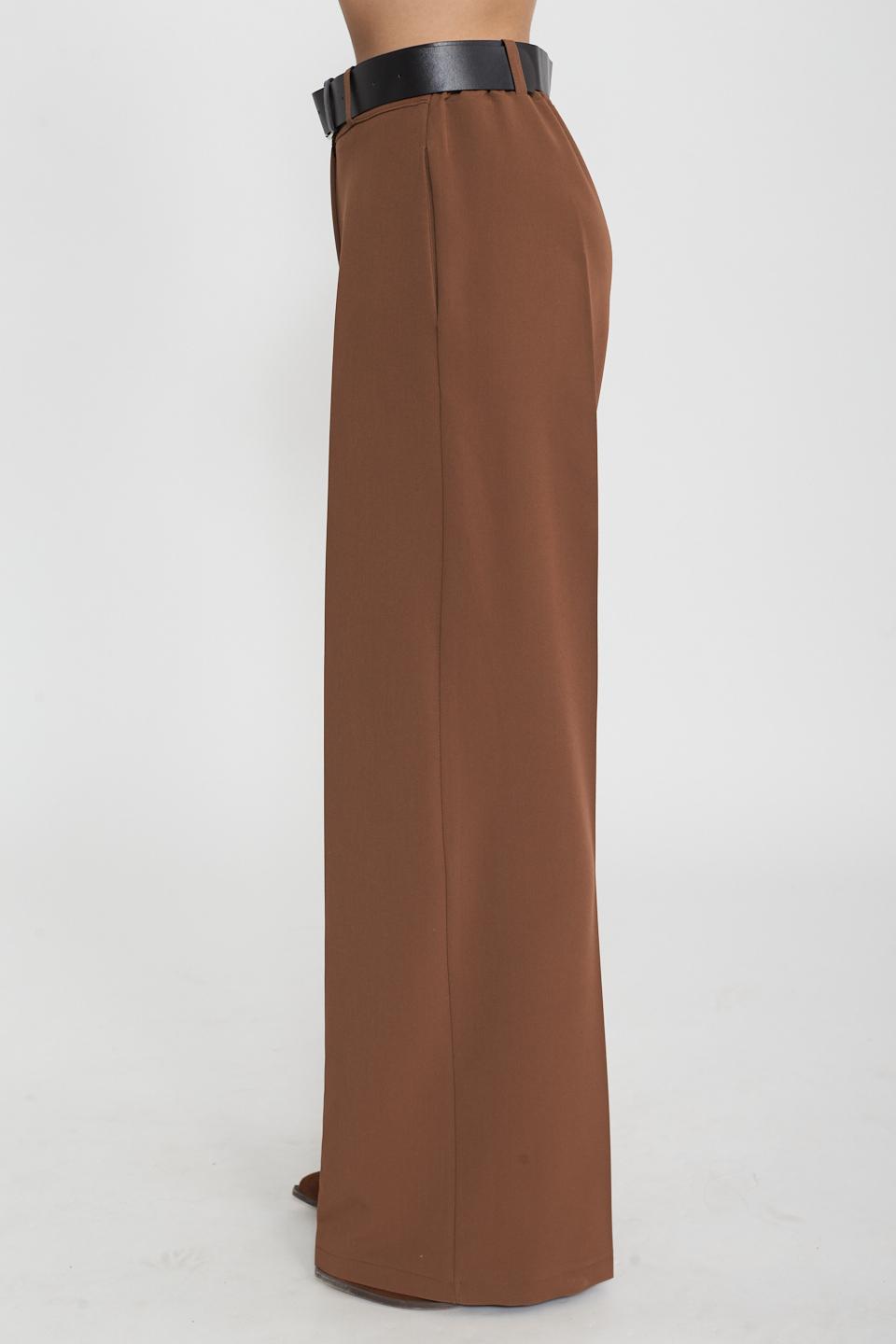 Pantalone palazzo elastico dietro tabacco - Primavera Estate 2025 | Brend