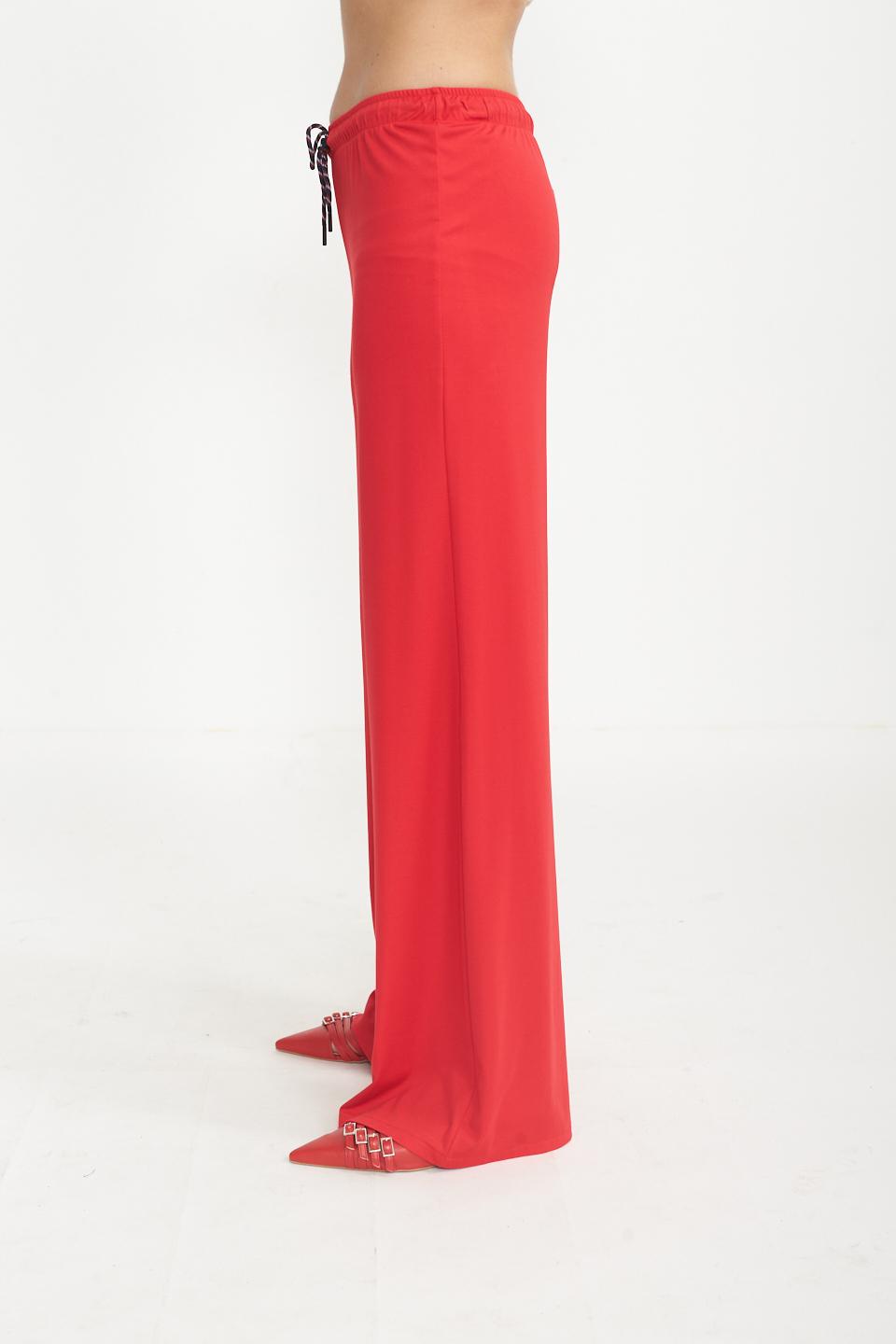 Pantalone coulisse punto Milano rosso - Primavera Estate 2025 | Brend