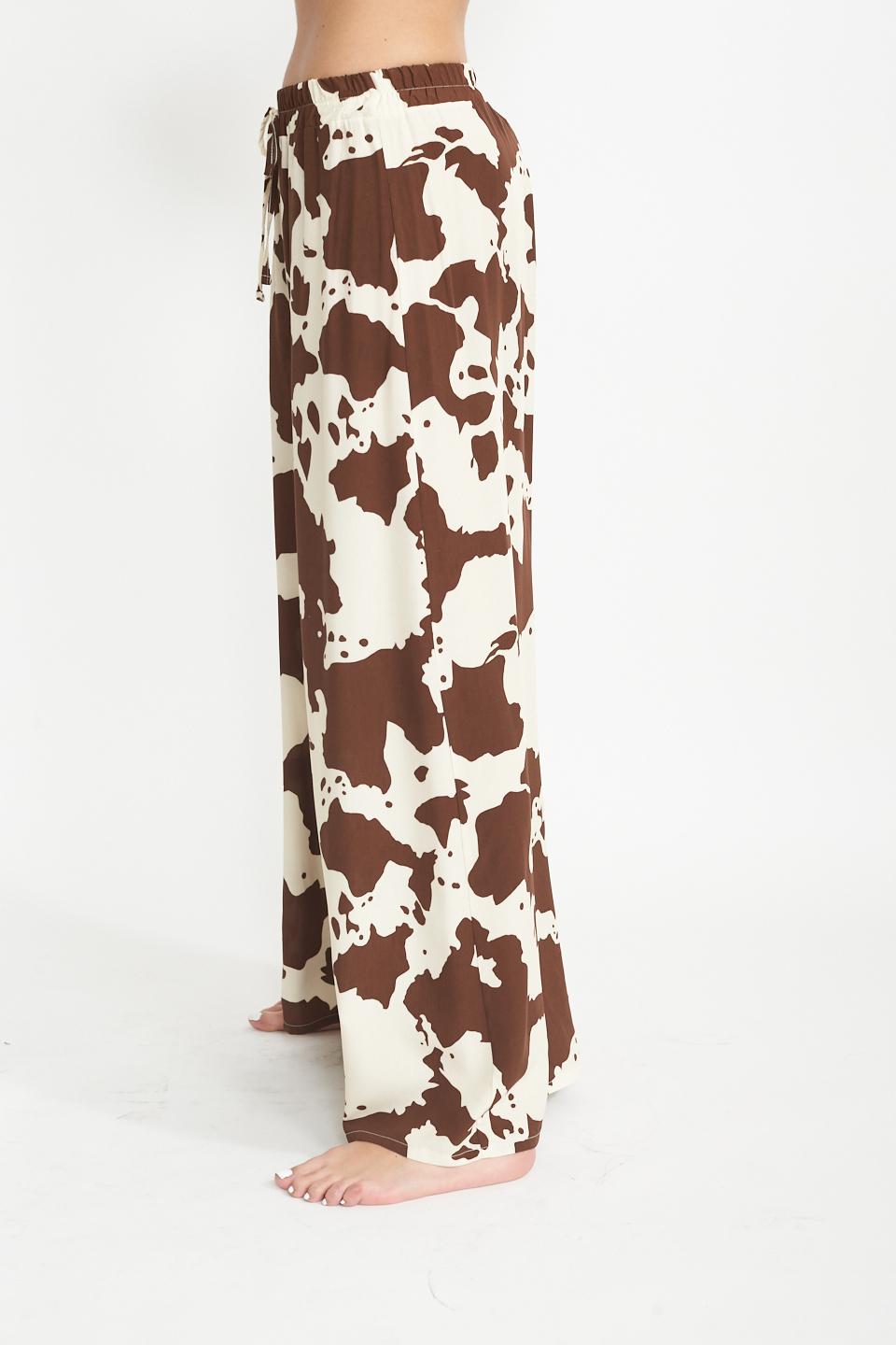 Pantalone palazzo coulisse muccato - Primavera Estate 2025 | Brend