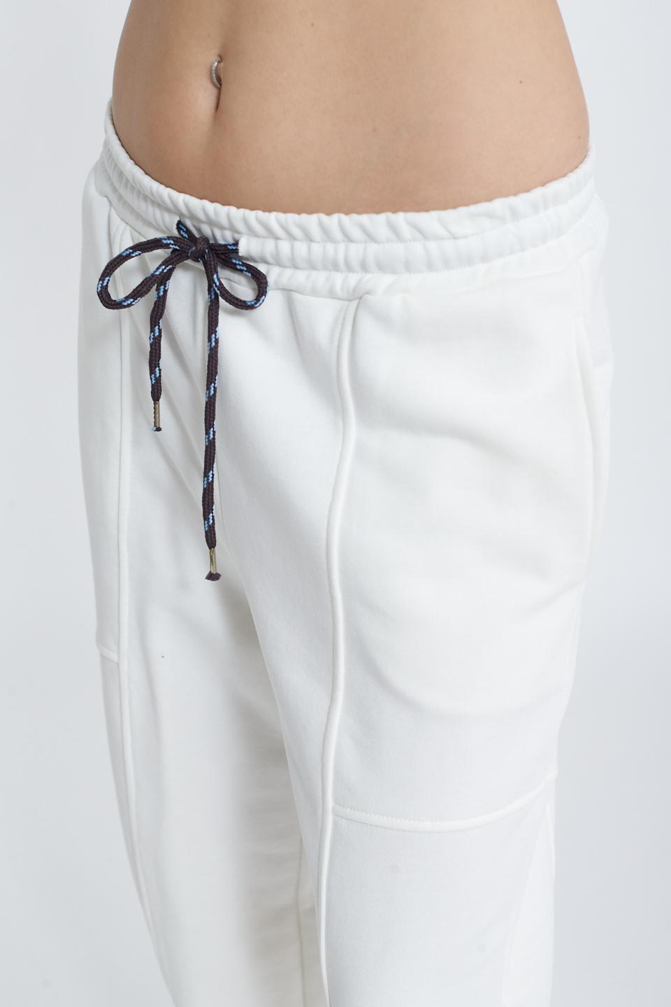 Pantalone felpa elastico panna - Primavera Estate 2025 | Brend