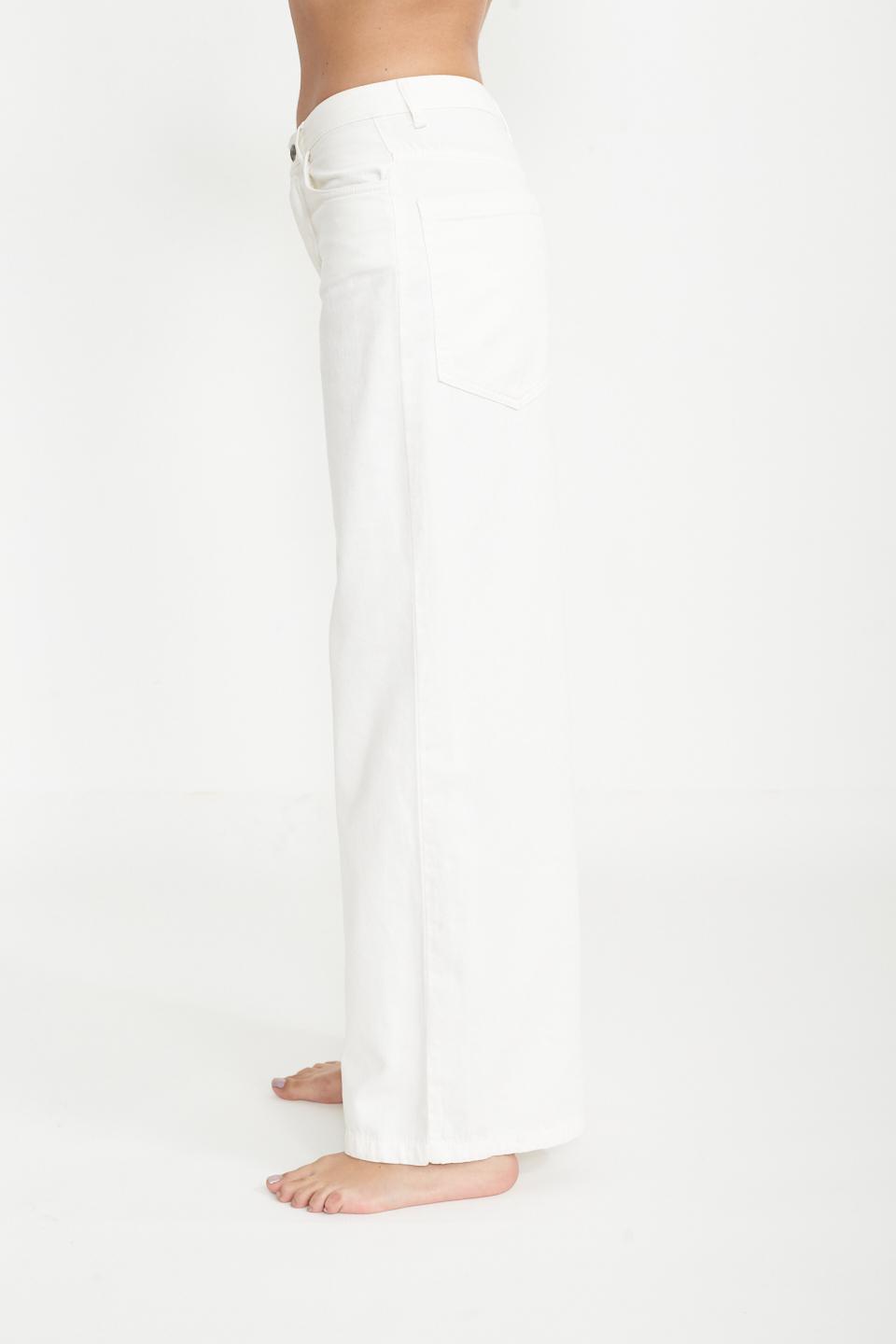 Pantalone palazzo tasconi bianco - Primavera Estate 2025 | Brend