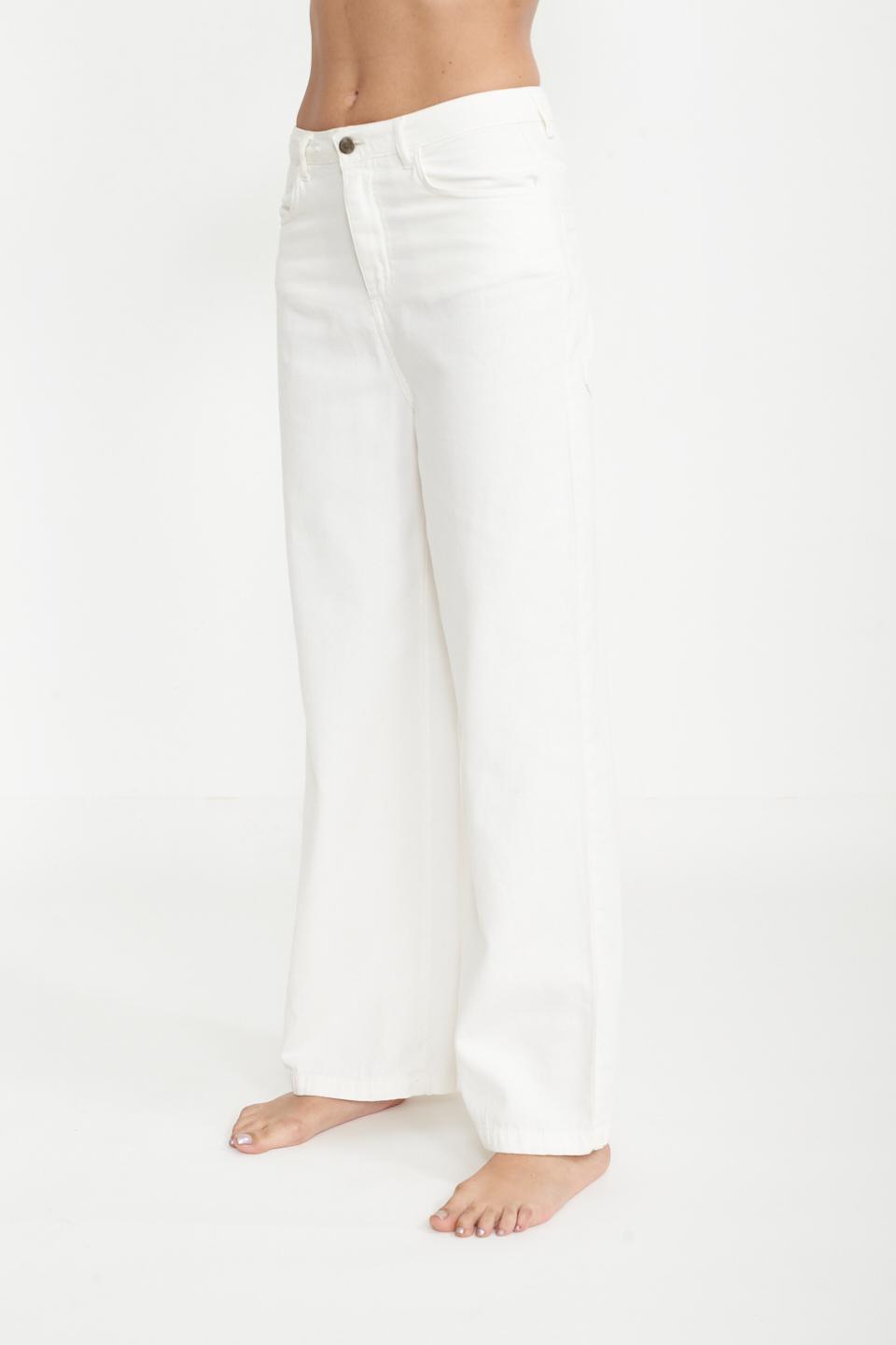 Pantalone palazzo tasconi bianco - Primavera Estate 2025 | Brend