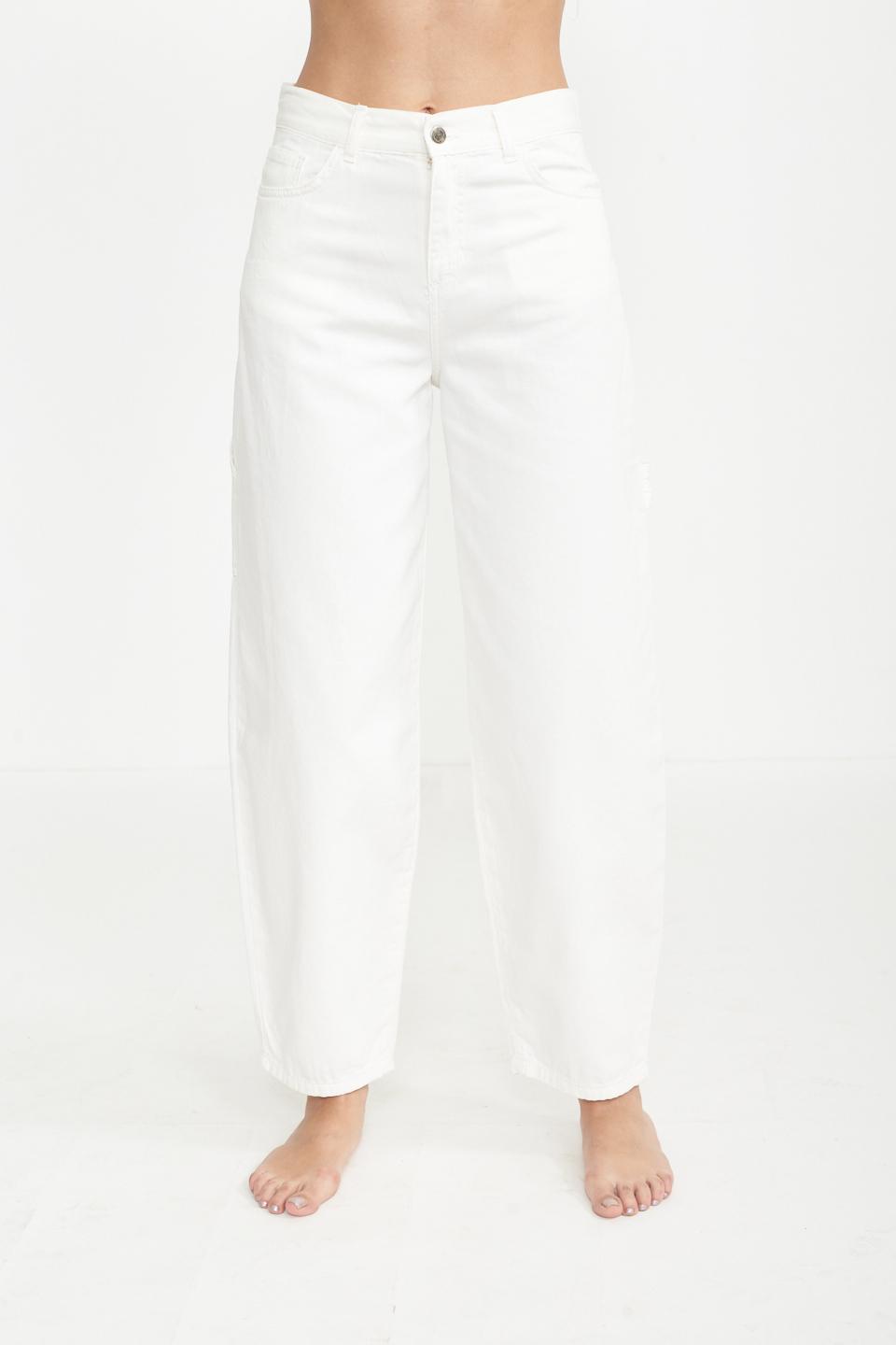Pantalone cargo bianco - Primavera Estate 2025 | Brend