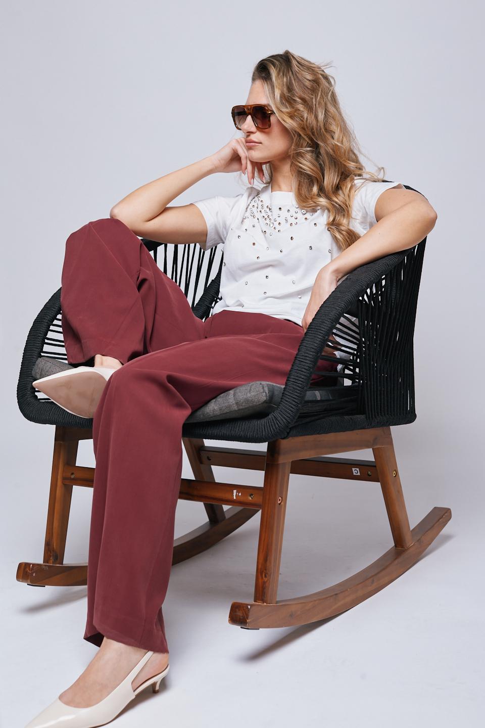 Pantalone palazzo pinces india - Primavera Estate 2025 | Brend