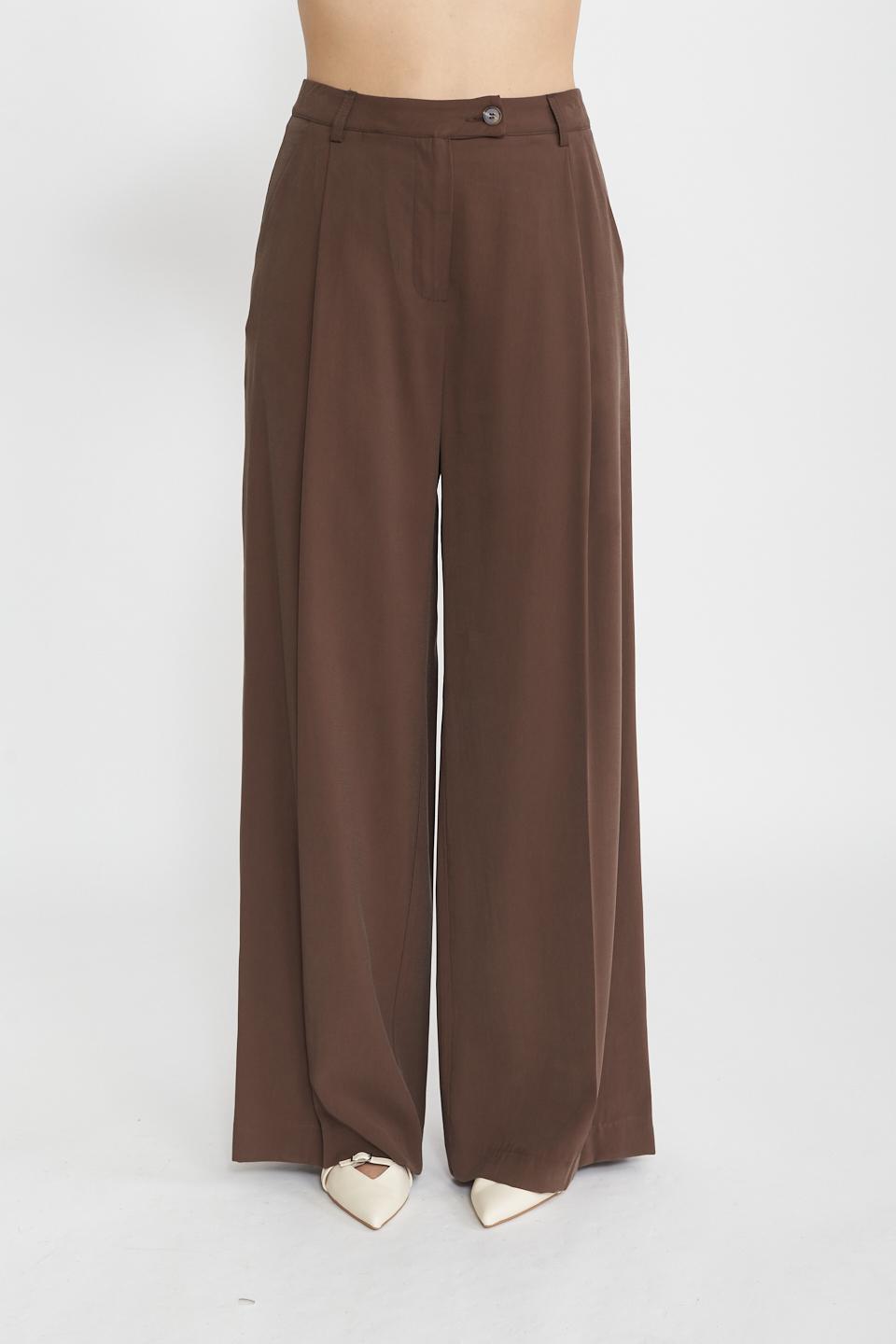Pantalone palazzo pinces moro - Primavera Estate 2025 | Brend