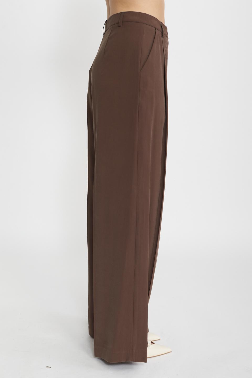 Pantalone palazzo pinces moro - Primavera Estate 2025 | Brend