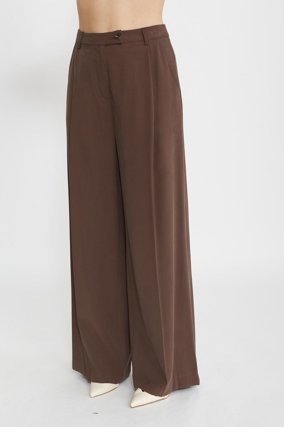 Pantalone palazzo pinces moro - Primavera Estate 2025 | Brend