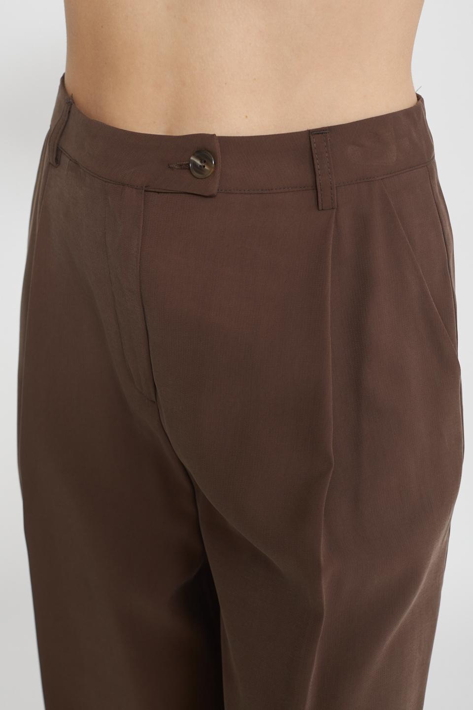 Pantalone palazzo pinces moro - Primavera Estate 2025 | Brend