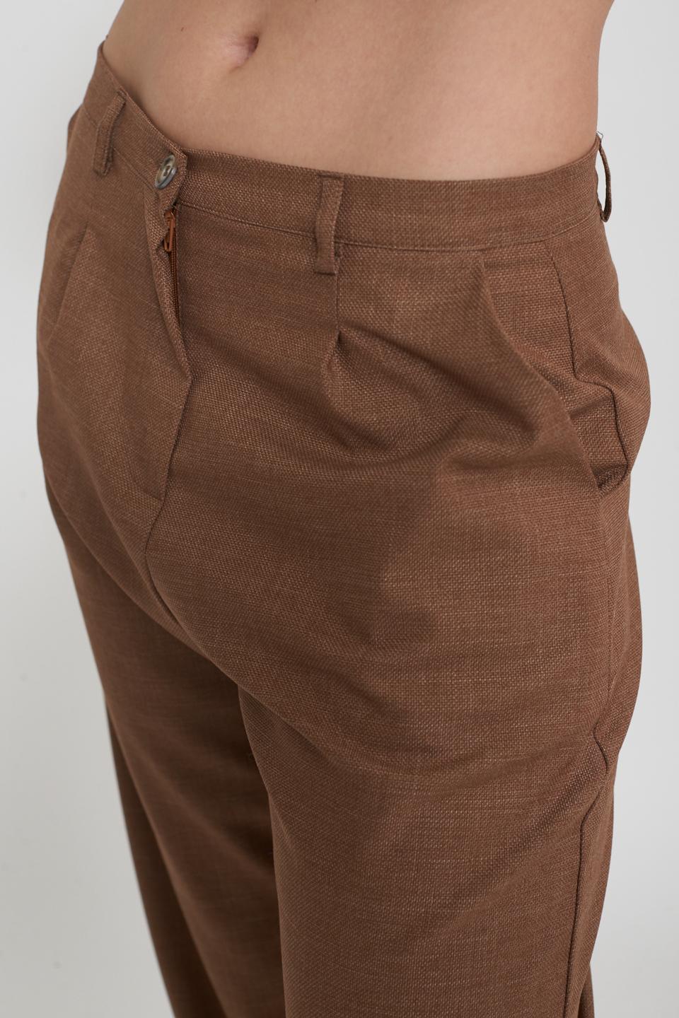 Pantalone uovo pinces moka - Primavera Estate 2025 | Brend