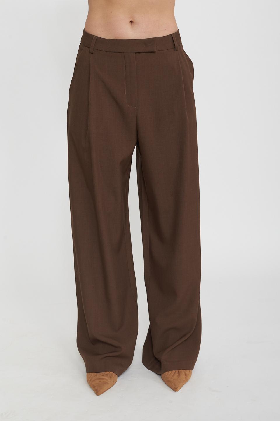 Pantalone palazzo pinces moro - Primavera Estate 2025 | Brend
