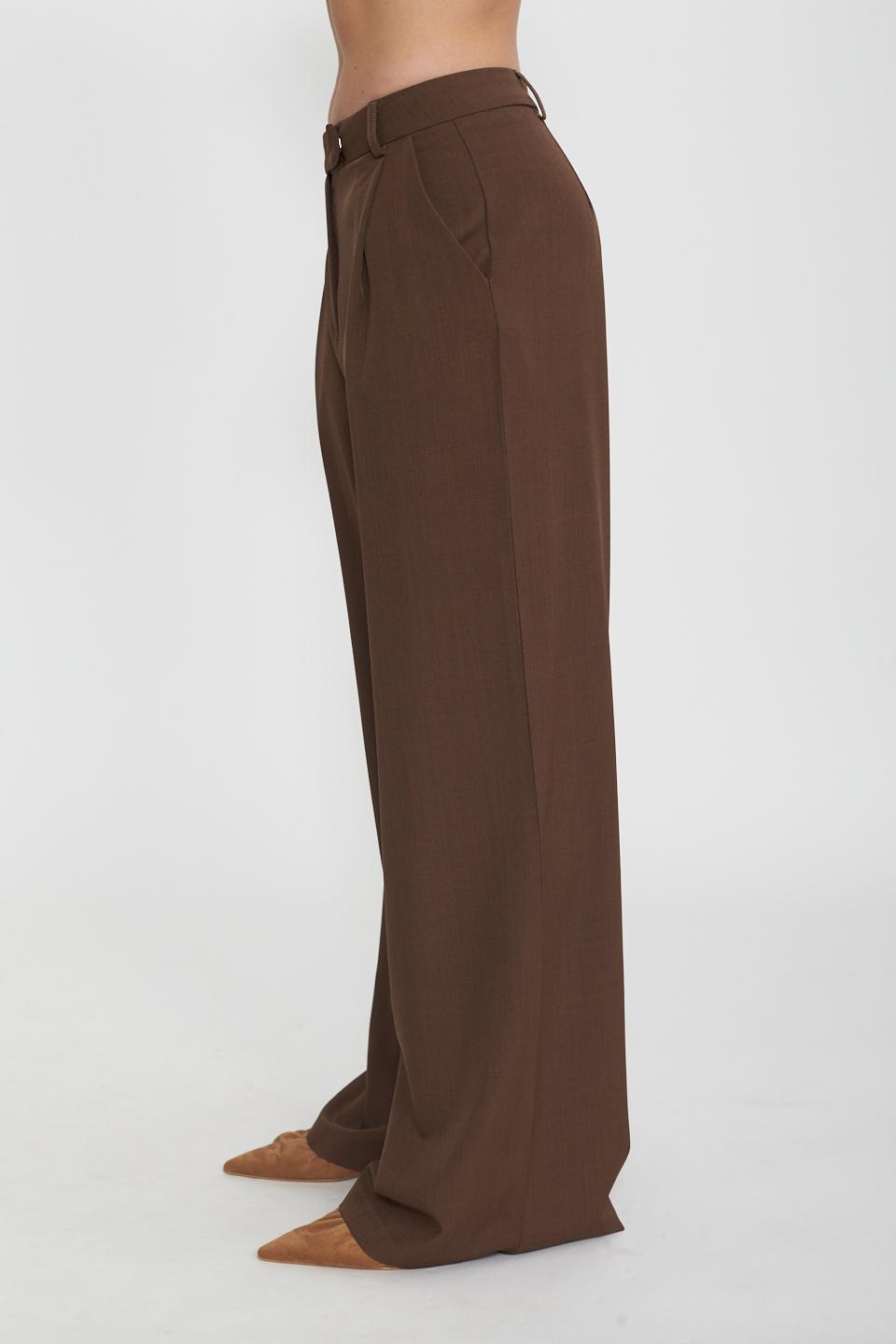 Pantalone palazzo pinces moro - Primavera Estate 2025 | Brend