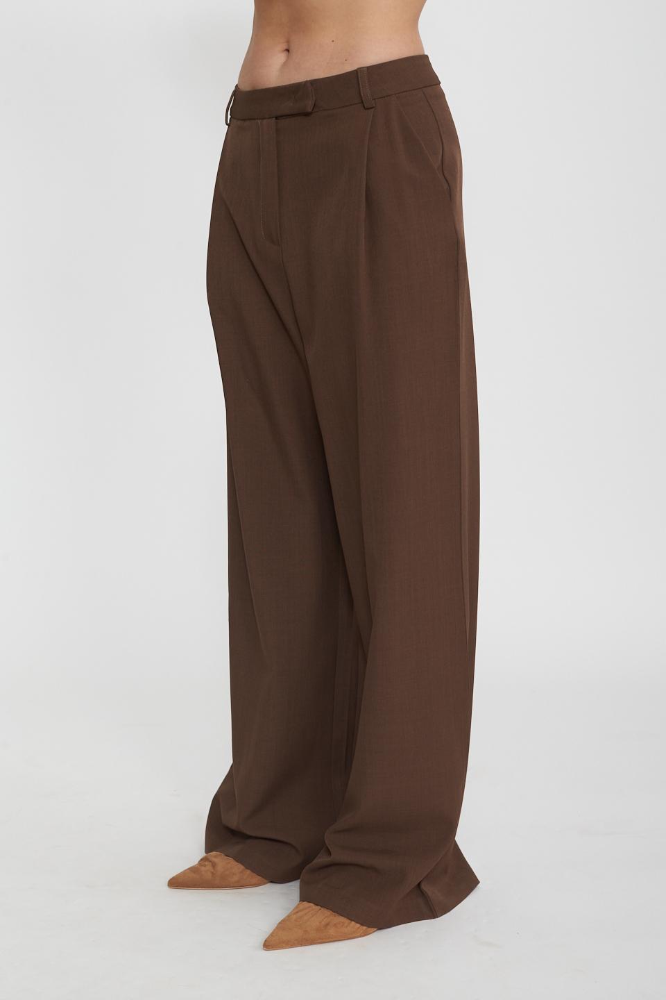 Pantalone palazzo pinces moro - Primavera Estate 2025 | Brend