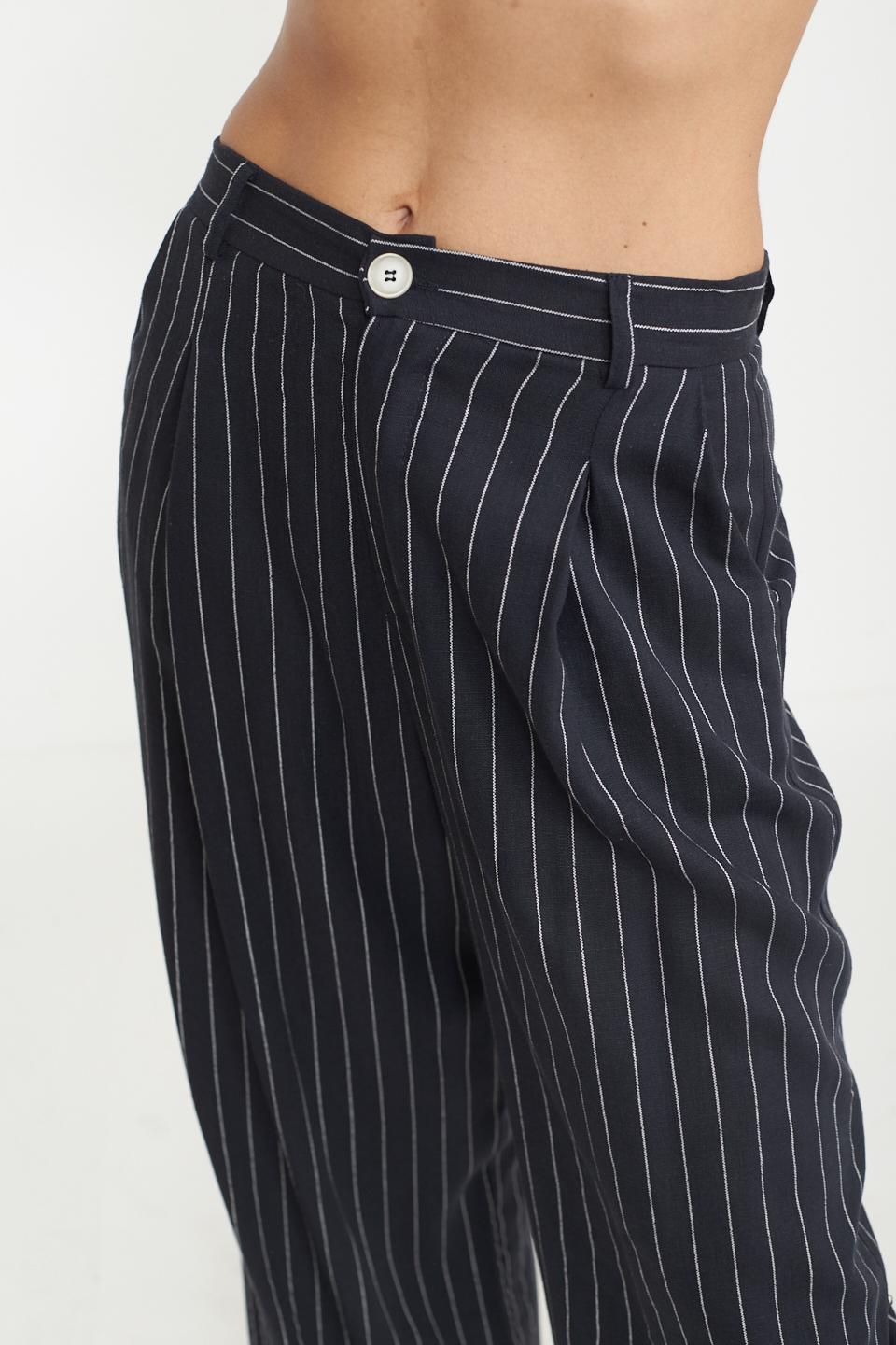 Pantalone gessato gessato blu - Primavera Estate 2025 | Brend