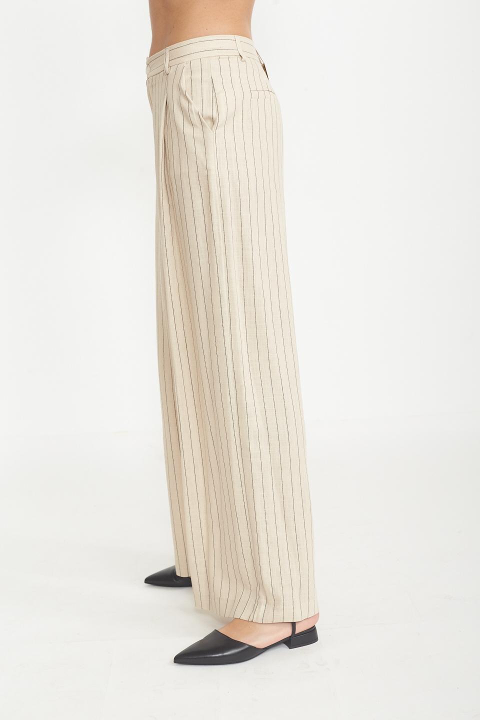 Pantalone gessato gessato natural - Primavera Estate 2025 | Brend