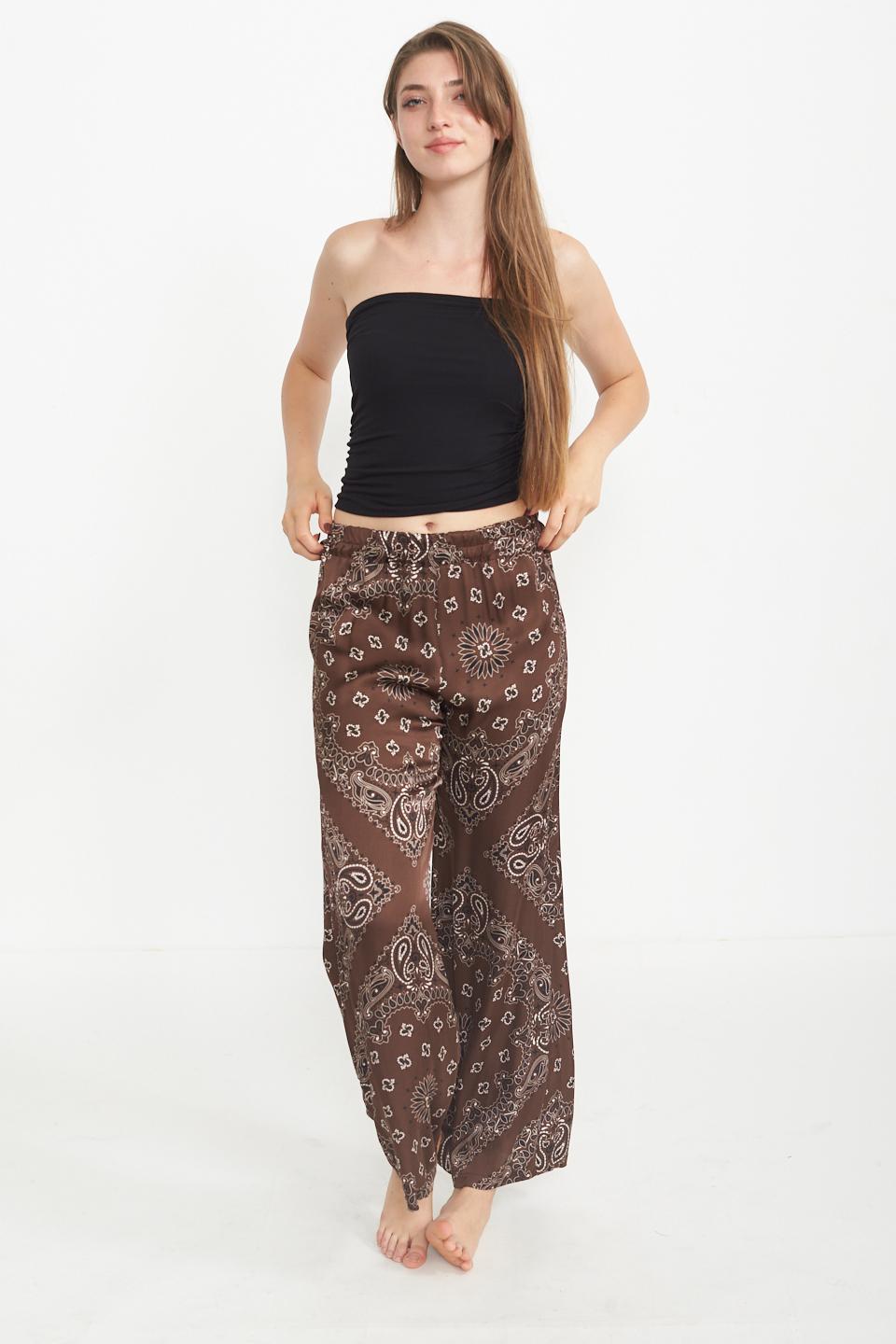 Pantalone palazzo stampato foulard moro - Primavera Estate 2025 | Brend