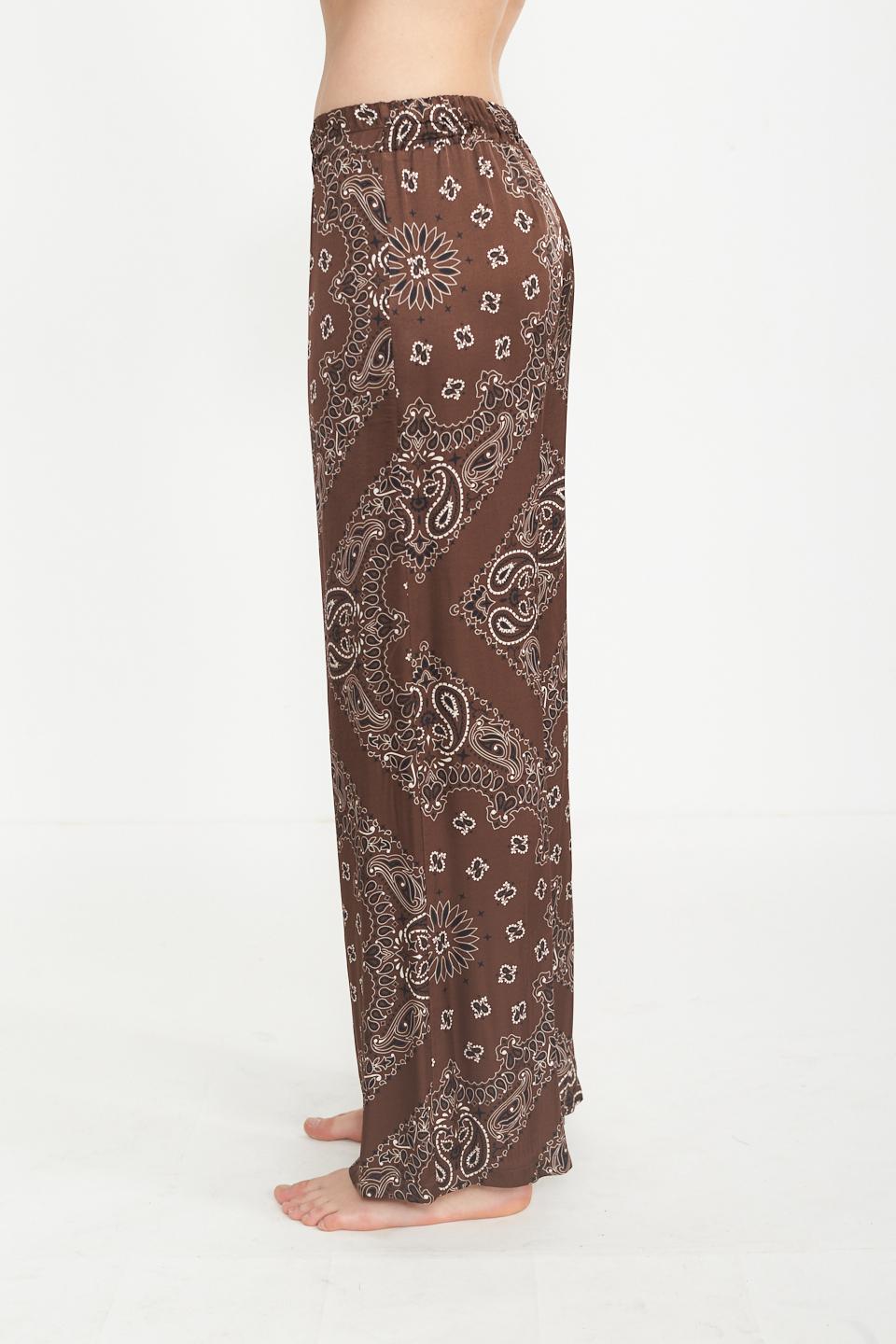 Pantalone palazzo stampato foulard moro - Primavera Estate 2025 | Brend