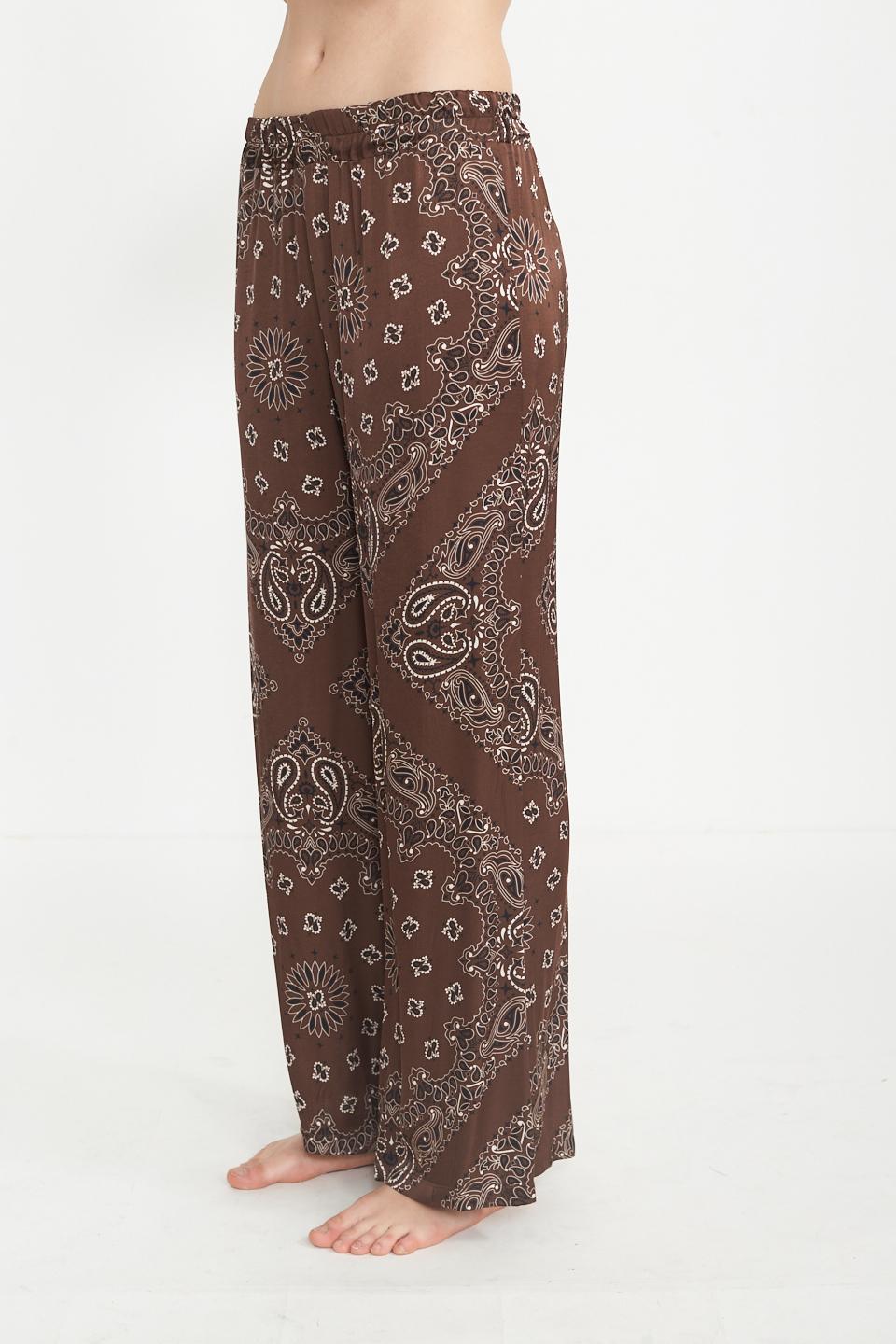 Pantalone palazzo stampato foulard moro - Primavera Estate 2025 | Brend