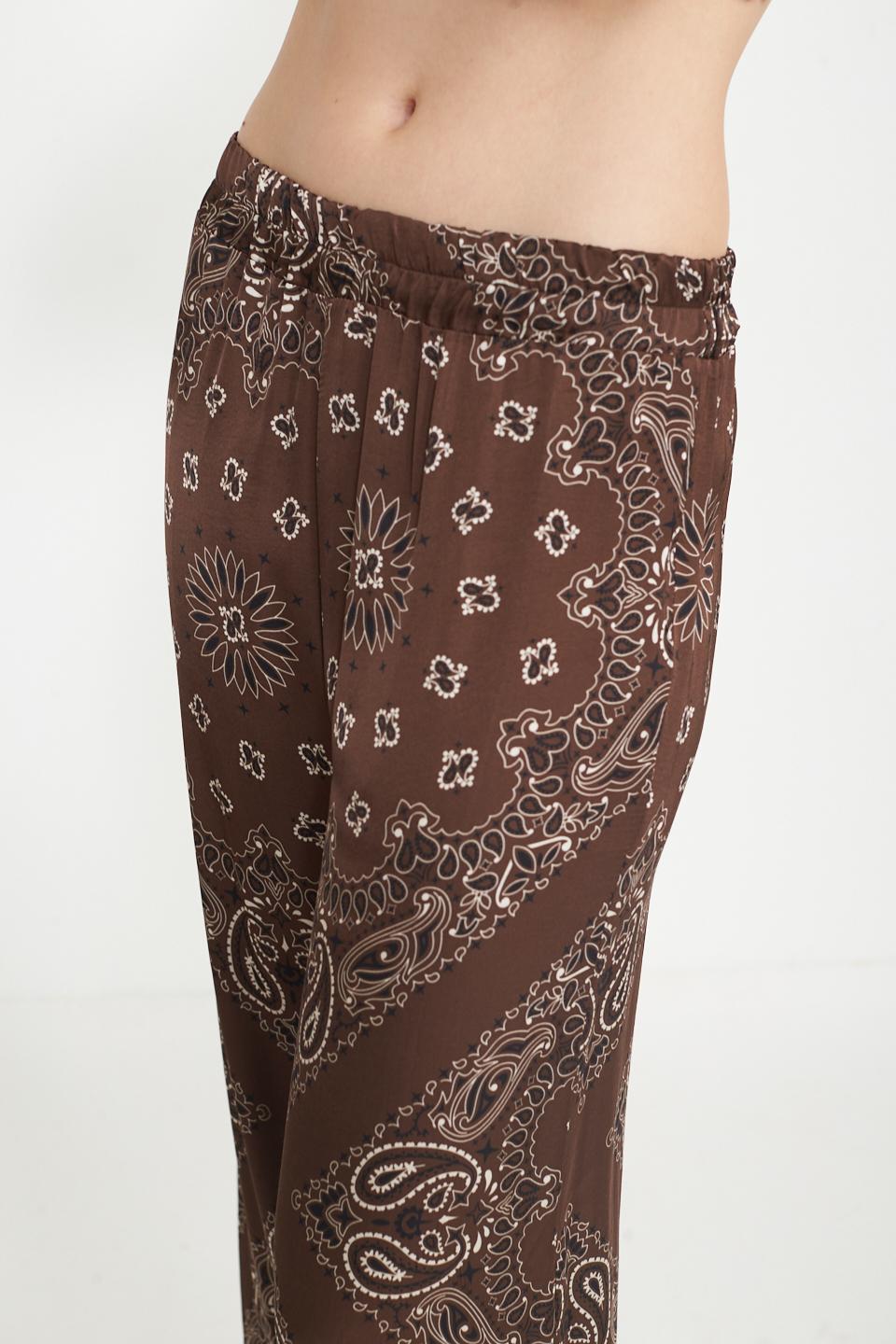 Pantalone palazzo stampato foulard moro - Primavera Estate 2025 | Brend