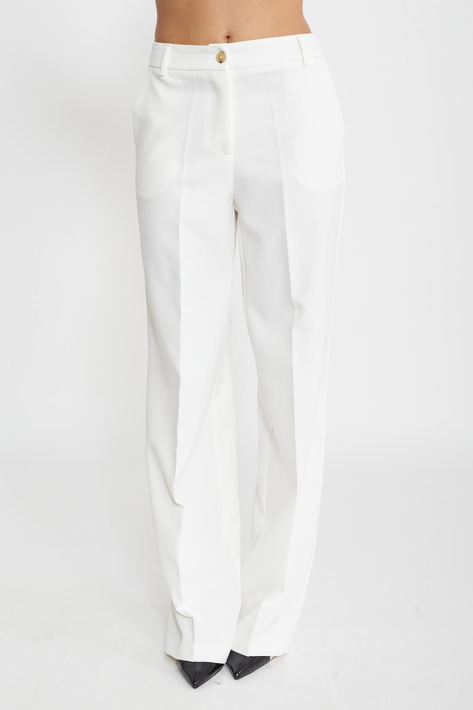 Pantalone gamba dritta latte - Primavera Estate 2025 | Brend