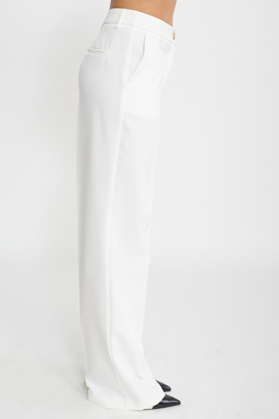 Pantalone gamba dritta latte - Primavera Estate 2025 | Brend
