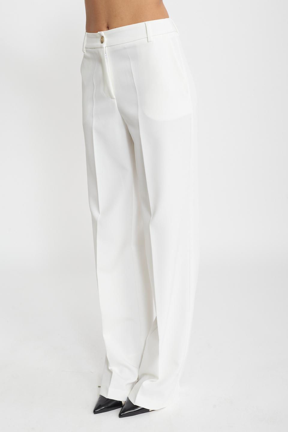 Pantalone gamba dritta latte - Primavera Estate 2025 | Brend