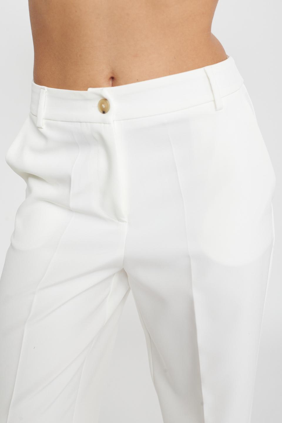 Pantalone gamba dritta latte - Primavera Estate 2025 | Brend