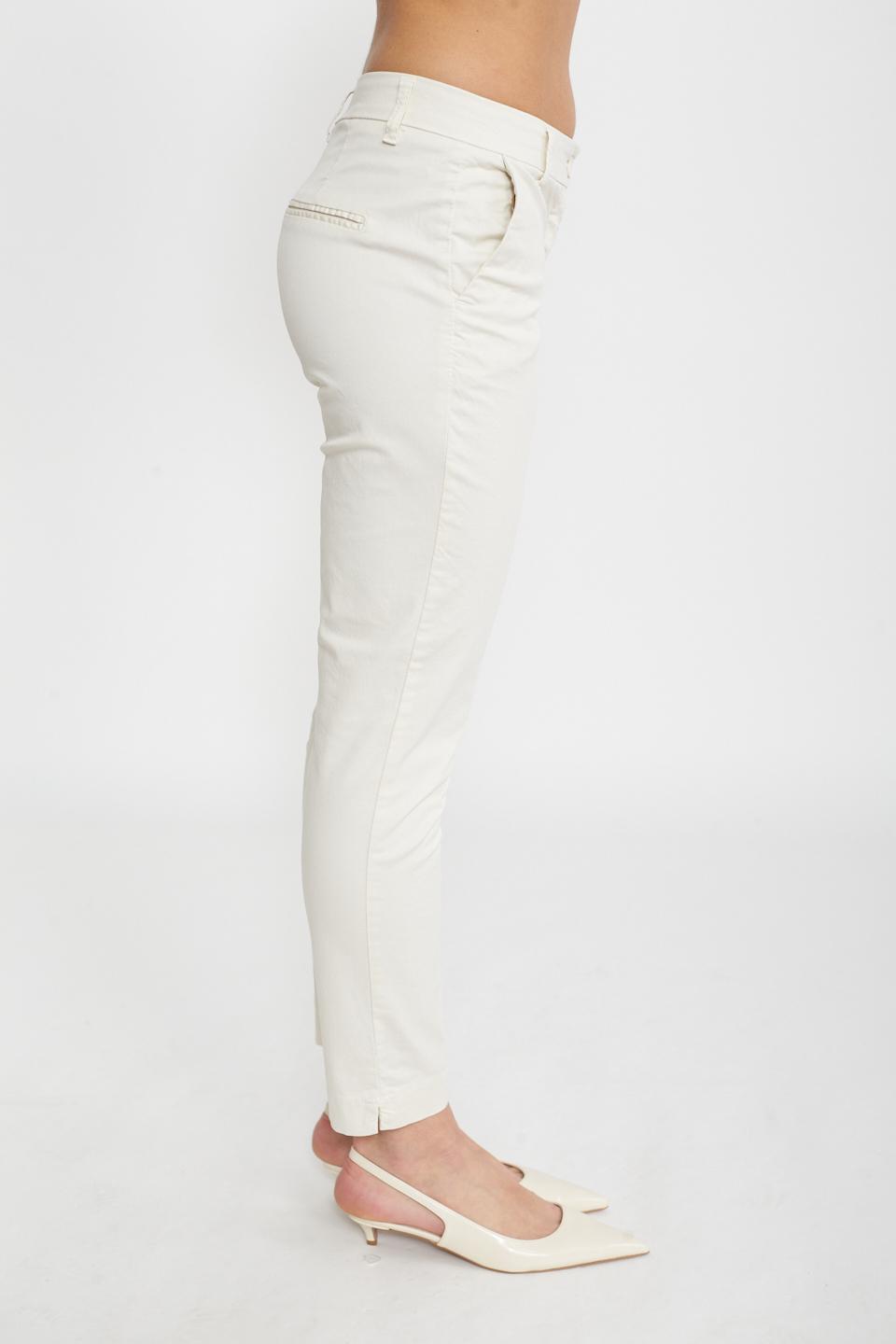 Pantalone chinos cotone burro - Primavera Estate 2025 | Brend