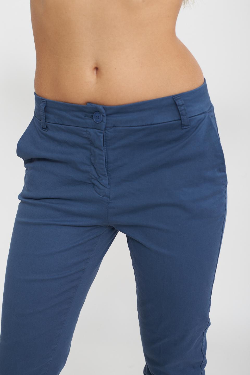 Pantalone chinos cotone lavagna - Primavera Estate 2025 | Brend