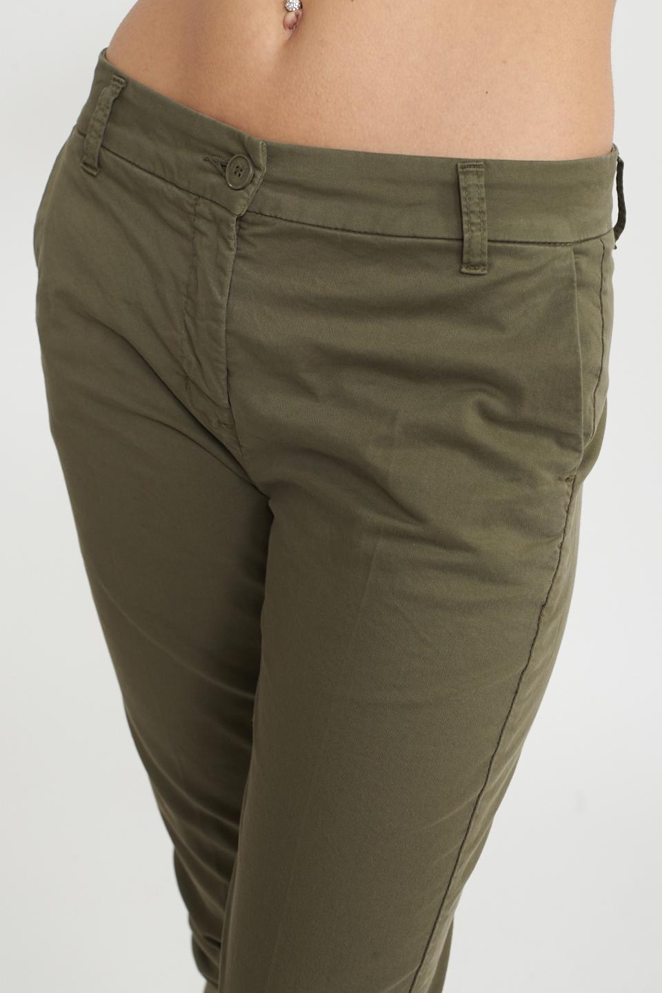 Pantalone chinos cotone militare - Primavera Estate 2025 | Brend