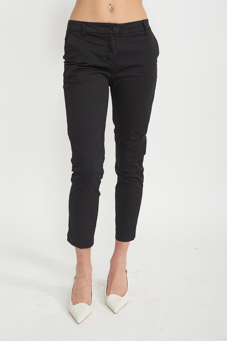 Pantalone chinos cotone nero - Primavera Estate 2025 | Brend