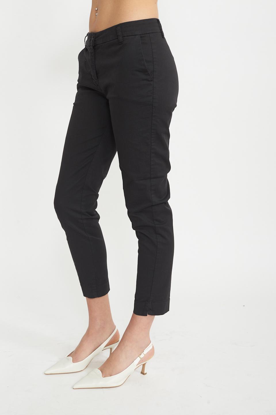Pantalone chinos cotone nero - Primavera Estate 2025 | Brend