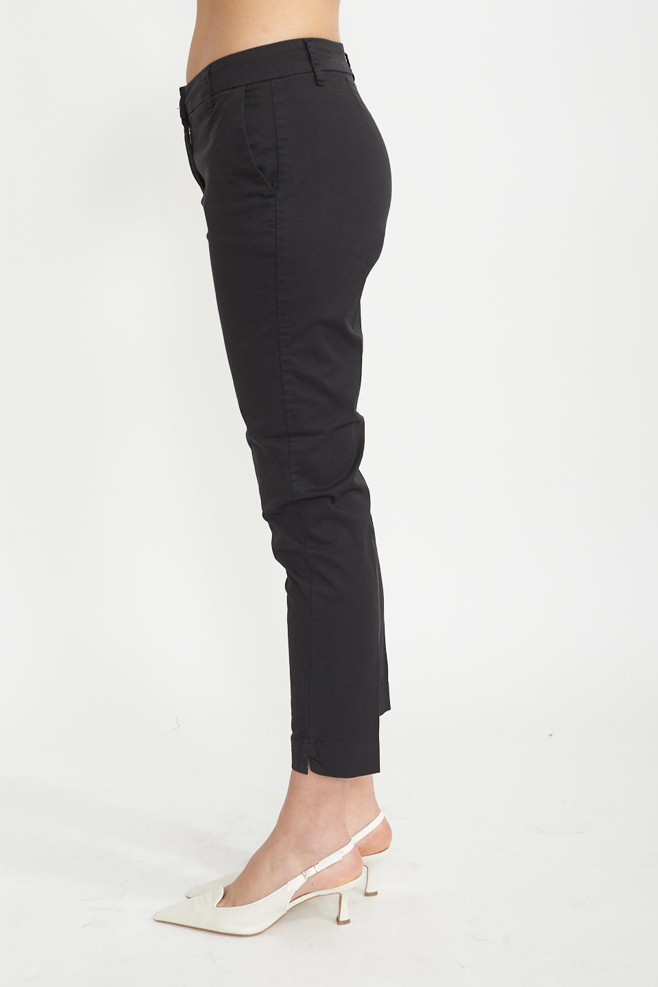 Pantalone chinos cotone nero - Primavera Estate 2025 | Brend