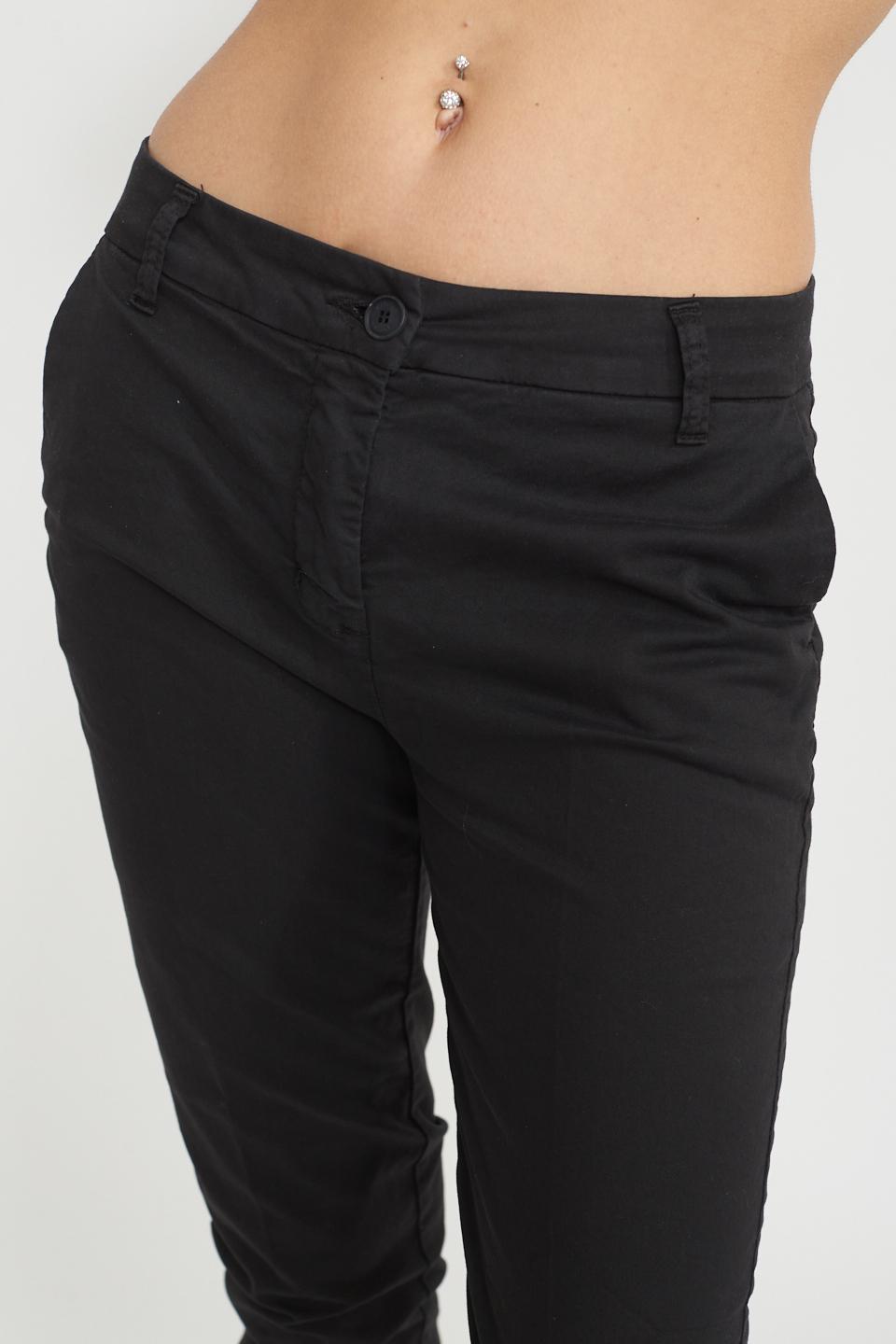 Pantalone chinos cotone nero - Primavera Estate 2025 | Brend