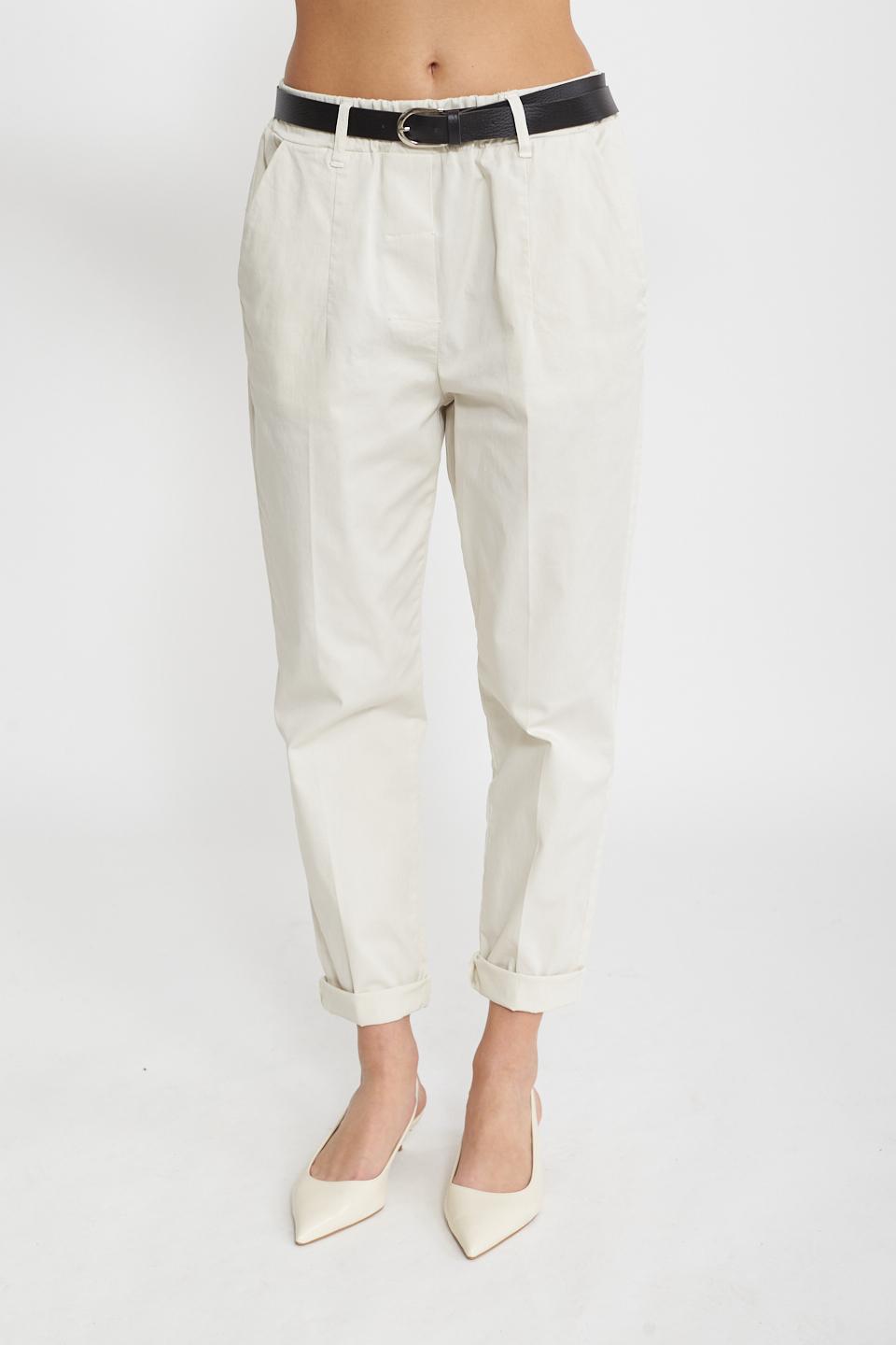Pantalone sceso con cinta burro - Primavera Estate 2025 | Brend