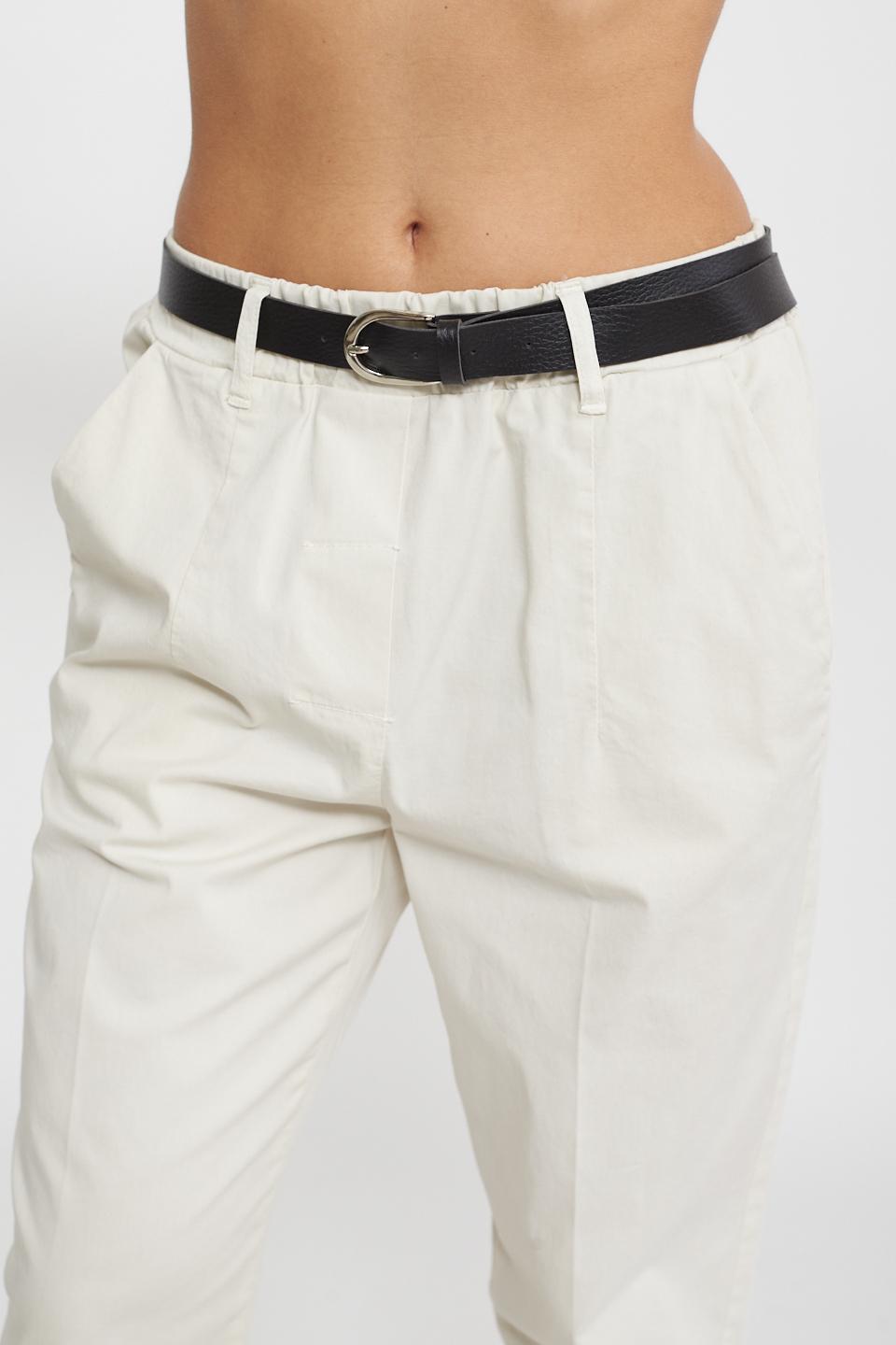 Pantalone sceso con cinta burro - Primavera Estate 2025 | Brend