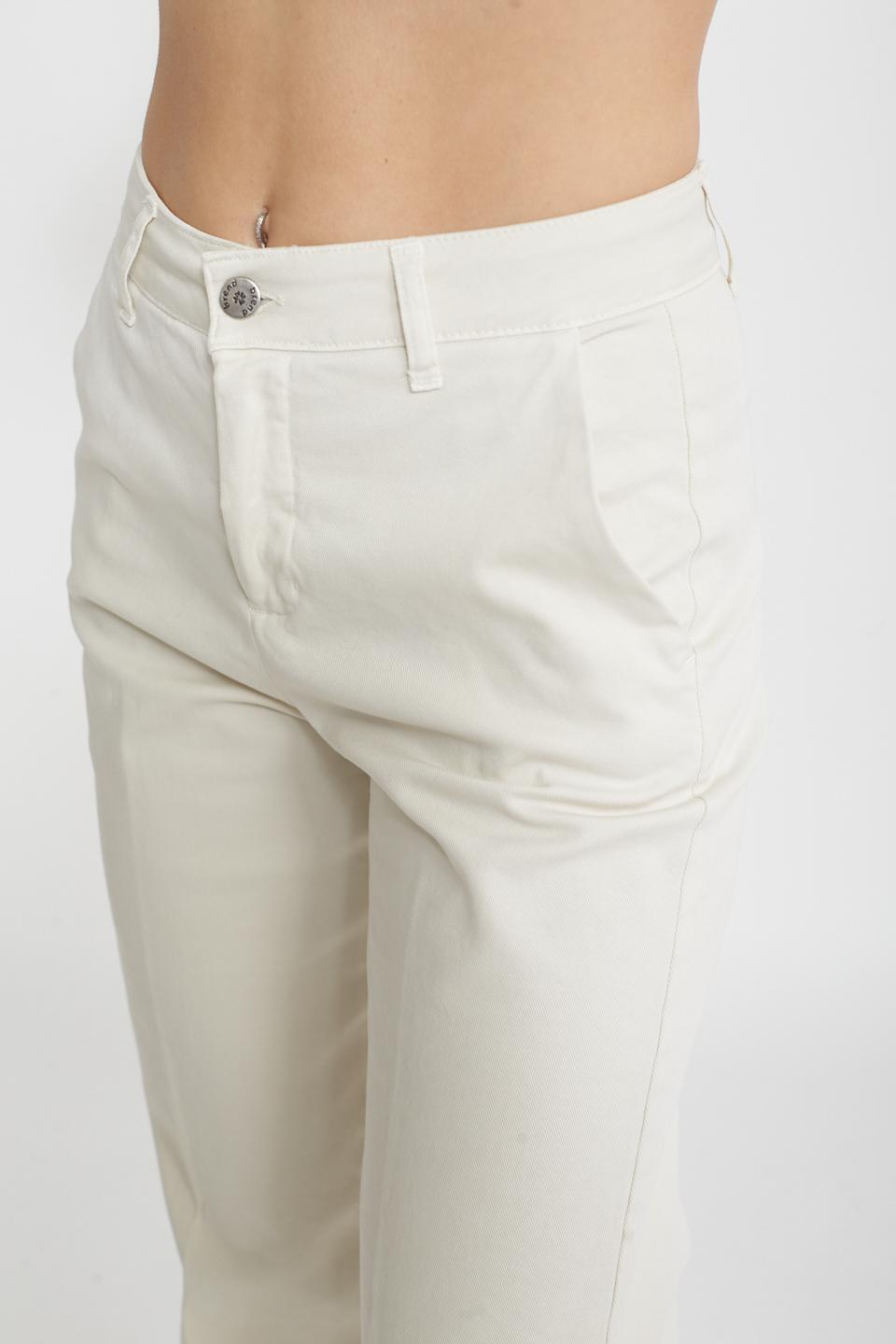Pantalone palazzo in cotone burro - Primavera Estate 2025 | Brend