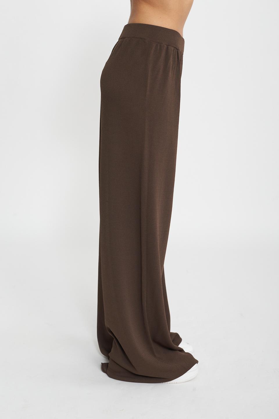 Pantalone palazzo elastico filo caffÈ - Primavera Estate 2025 | Brend