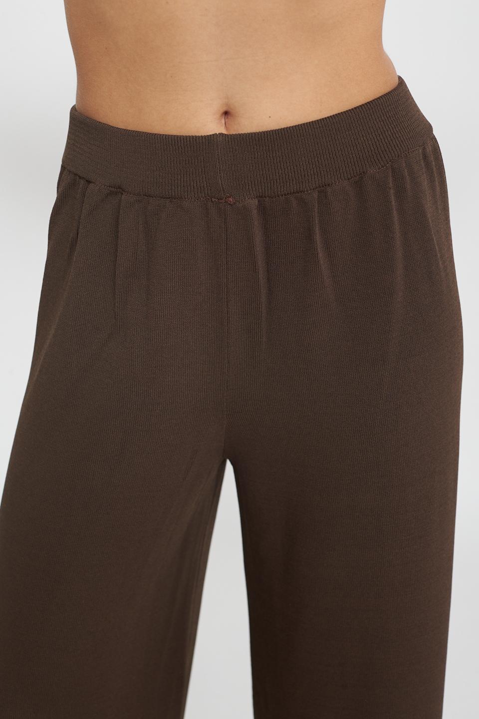 Pantalone palazzo elastico filo caffÈ - Primavera Estate 2025 | Brend