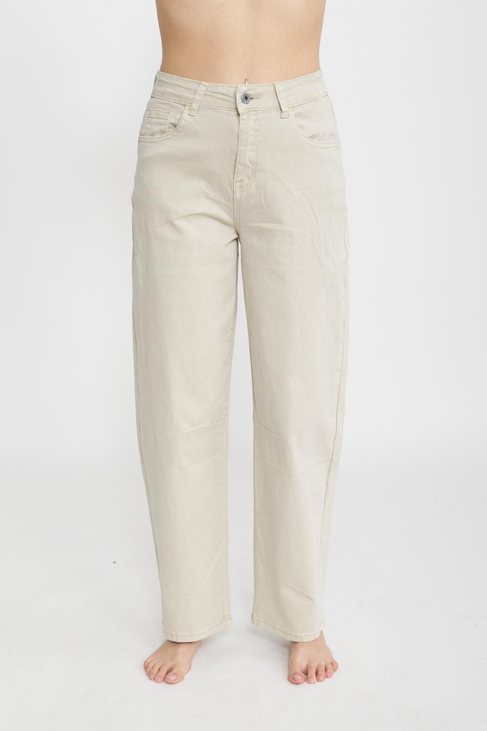 Pantalone carrot beige - Primavera Estate 2025 | Brend