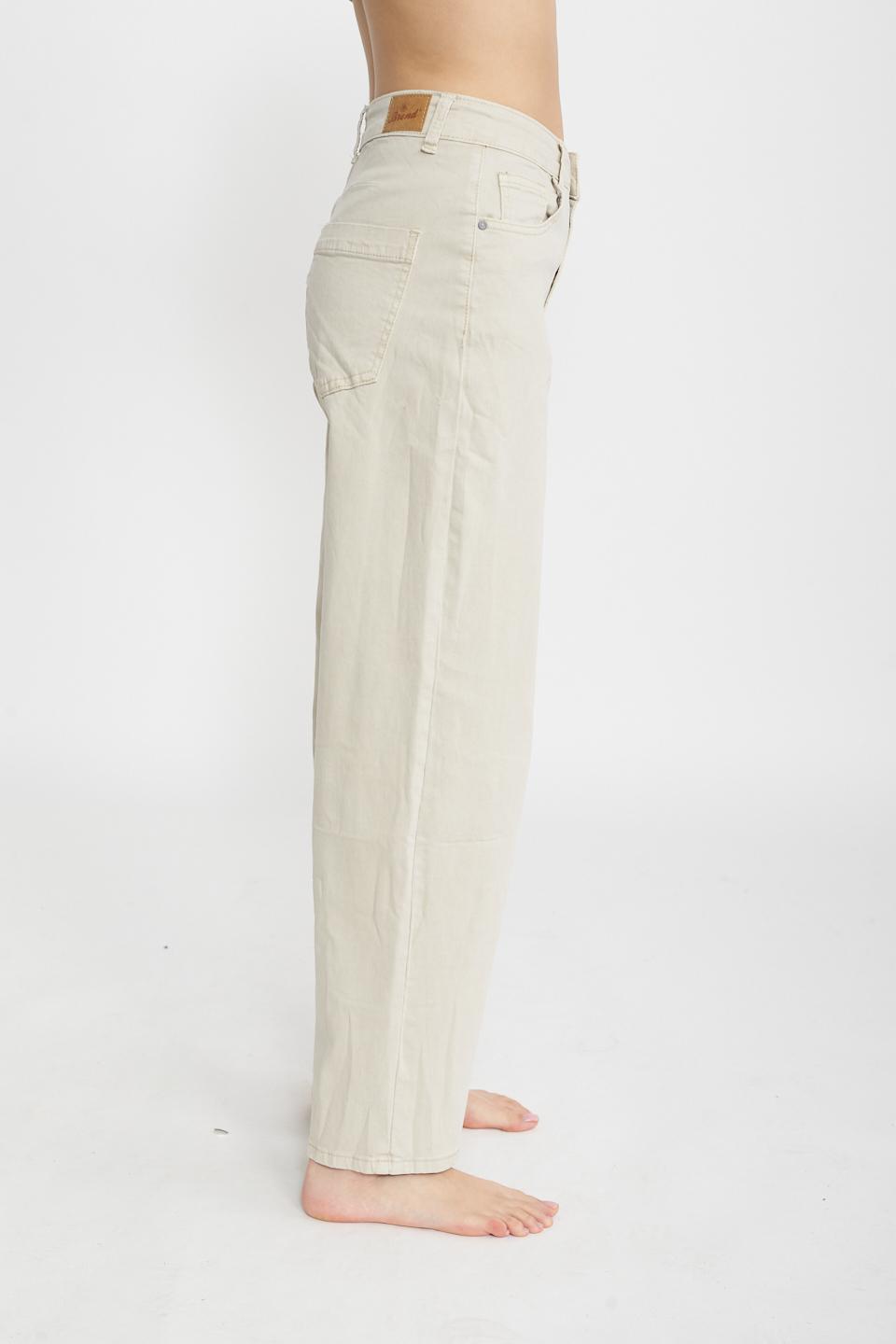 Pantalone carrot beige - Primavera Estate 2025 | Brend