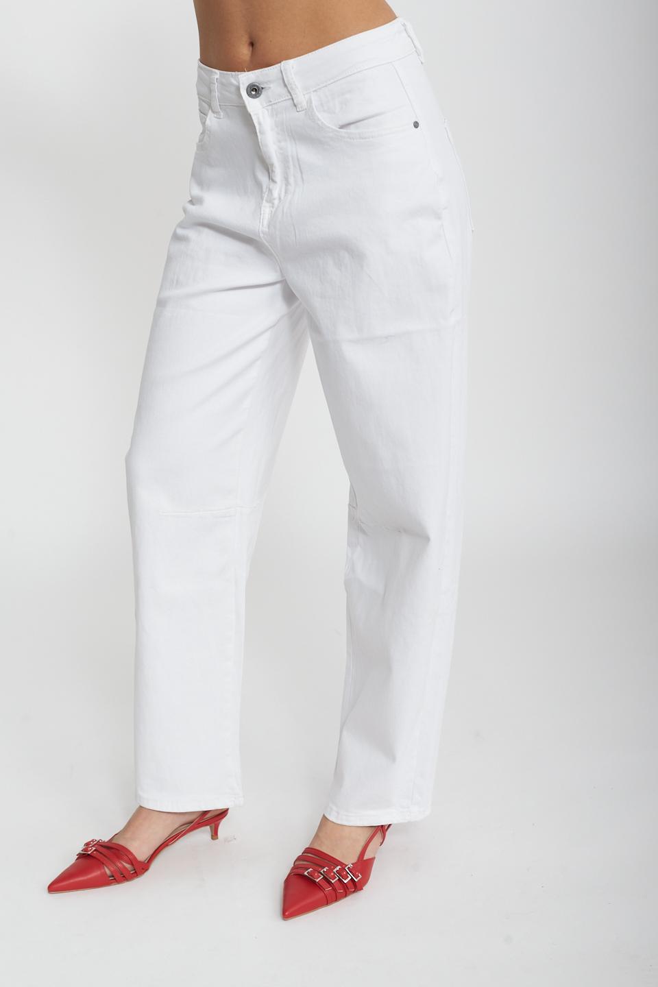 Pantalone carrot bianco - Primavera Estate 2025 | Brend