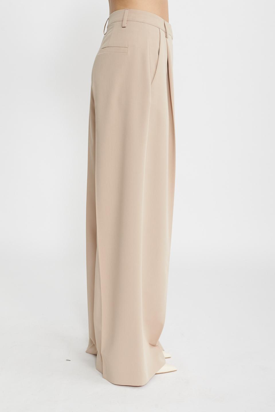 Pantalone gamba larga beige - Primavera Estate 2025 | Brend