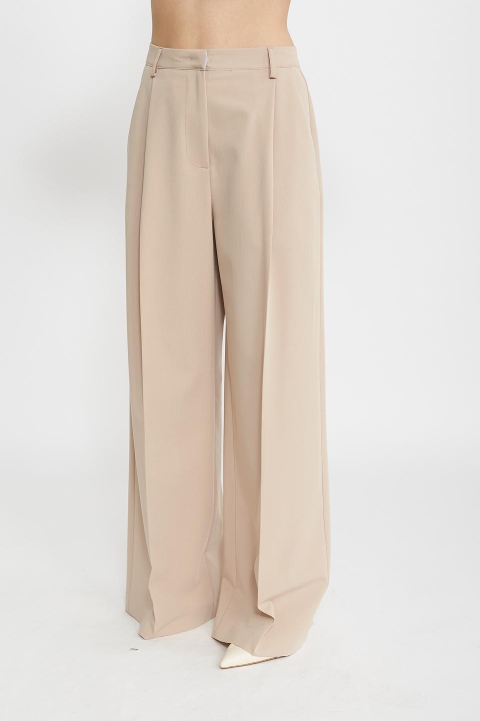 Pantalone gamba larga beige - Primavera Estate 2025 | Brend