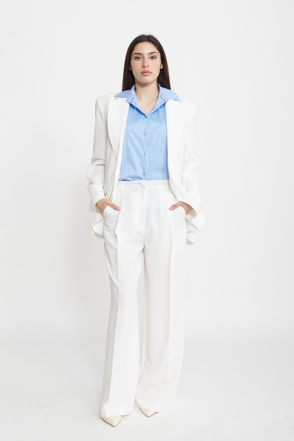 Pantalone gamba larga panna - Primavera Estate 2025 | Brend